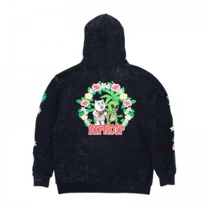 Ripndip Aloha Nerm Hoodie Black Wash | CA SO2548