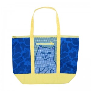 Ripndip Baja Nylon Beach Bags Blue | CA PQ3002