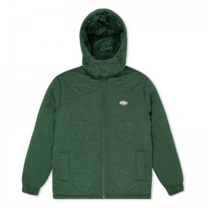 Ripndip Barry Bonds Puffer Jackets Deep Green | CA PQ2472