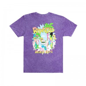 Ripndip Beach Boys Shirts Purple Wash | CA VD2308