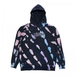 Ripndip Blaze Hoodie Black / Coral / Purple | CA DN2547