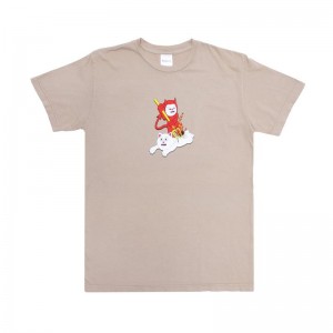 Ripndip Branded Shirts Khaki | CA LH2359