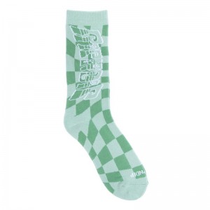 Ripndip Checked Socks Olive | CA SO2671