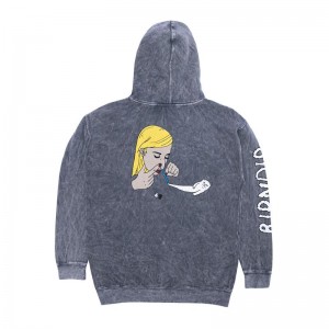 Ripndip Coco Nermal Hoodie Grey Wash | CA NB2561