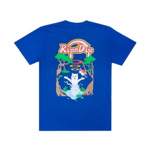 Ripndip Down By The River Shirts Royal Blue | CA DN2365