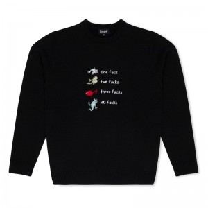 Ripndip Down By The Seashore Knit Sweaters Black | CA TV2134