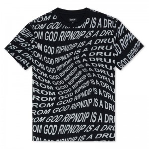 Ripndip Drug From God Shirts Black | CA KI2225