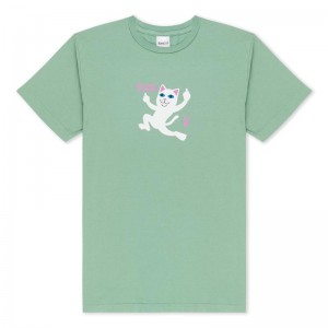 Ripndip F U Shirts Deep Green | CA QZ2234