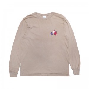 Ripndip Fireworld Long Sleeve Khaki | CA UT2449