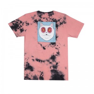 Ripndip Flower Eyes Shirts Pink / Black | CA WY2376