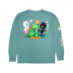 Ripndip Friday Jr Long Sleeve Deep Green | CA YU2450