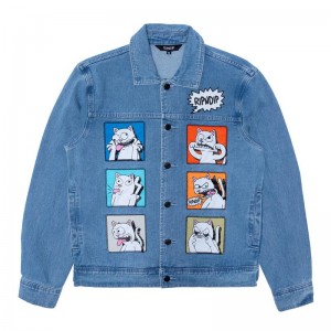 Ripndip Frustration Denim Jackets Wash | CA RW2504