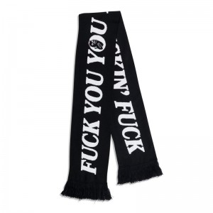 Ripndip Fuckin Fuck Knit Scarf Accessories Black | CA JJ2763