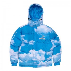 Ripndip Heaven And Hell Puffer Jackets Blue | CA IS2500