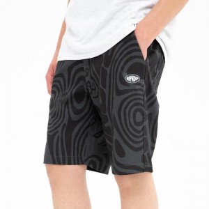 Ripndip Hypnotic Cotton Twill Shorts Black | CA JJ2198