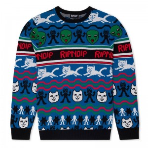 Ripndip Jolly Holiday Knit Sweaters Multicolor | CA UT2136