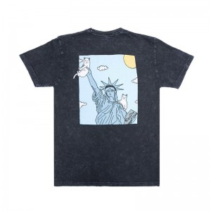 Ripndip Liberty Shirts Black Wash | CA WY2324