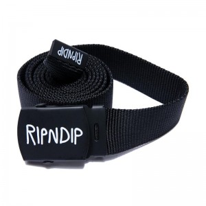 Ripndip Logo Web Belt Black | CA NB2995