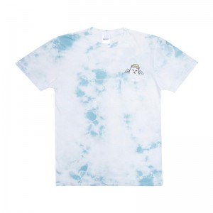 Ripndip Lord Angel Pocket Shirts Light Blue Wash | CA IS2344