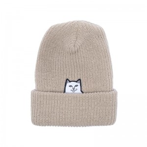 Ripndip Lord Nermal Beanie Cream | CA YU2109