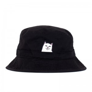 Ripndip Lord Nermal Bucket Hats Black | CA TV2082