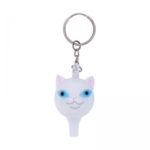 Ripndip Lord Nermal Glass Carb Cap Keychain Accessories White | CA AP2930