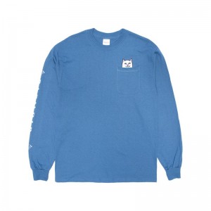 Ripndip Lord Nermal Long Sleeve Blue | CA CE2460