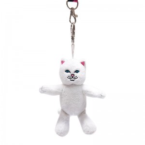 Ripndip Lord Nermal Plush Keychain Accessories White | CA SO2955