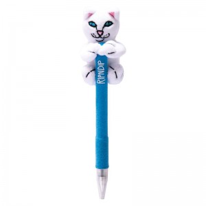 Ripndip Lord Nermal Plush Pen Accessories White | CA LH2948