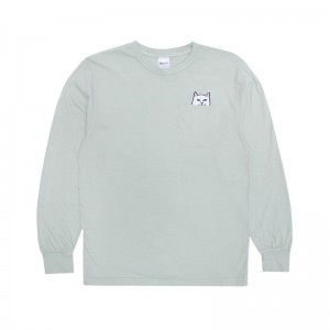 Ripndip Lord Nermal Pocket Long Sleeve Olive | CA QZ2429