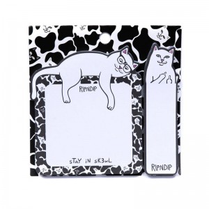 Ripndip Lord Nermal Post It Note Pack Accessories White | CA JJ2950