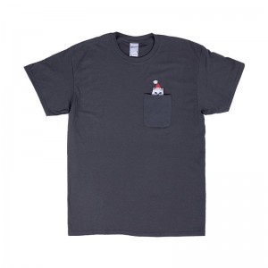 Ripndip Lord Santa Pocket Shirts Grey | CA UT2371