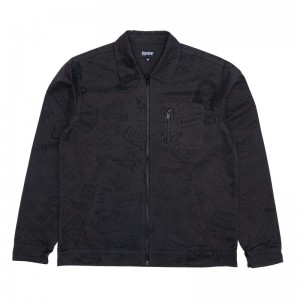 Ripndip Nerm Doodle Work Jackets Chocolate | CA GL2493