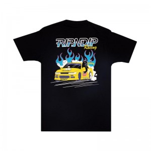 Ripndip Nerm Racing Shirts Black | CA GL2363