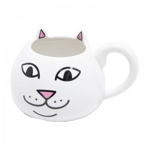 Ripndip Nermal Face Mug Accessories White | CA EX2796