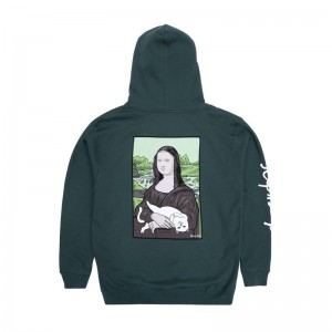 Ripndip Nermal Lisa Hoodie Green | CA UT2579