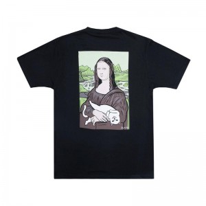 Ripndip Nermal Lisa Pocket 2.0 Shirts Black | CA NB2284