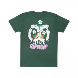 Ripndip Nerms Of A Feather Pocket Shirts Olive | CA AP2367