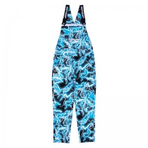 Ripndip Nikola Twill Overalls Pants Black / Blue | CA YU2398