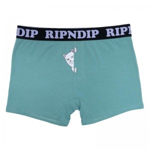 Ripndip Peek A Nermal Boxer Deep Green | CA UT2987