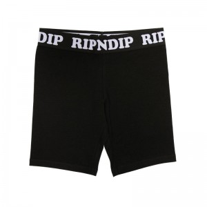 Ripndip Peeking Nermal Biker Shorts Black | CA OR2164