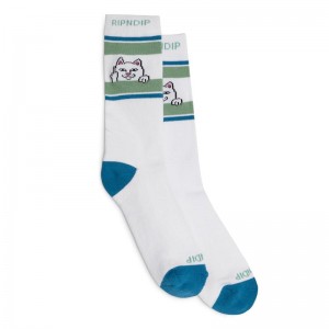 Ripndip Peeking Nermal Socks Deep Green | CA DN2644