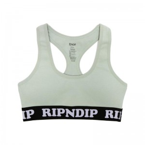 Ripndip Peeking Nermal Sports Bra Green | CA OR2112