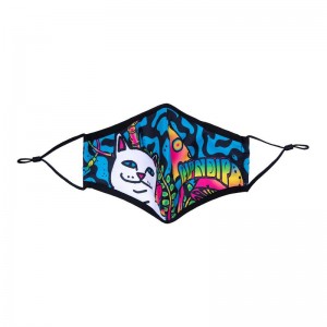 Ripndip Psychedelic Face Mask Accessories Multicolor | CA QZ2966