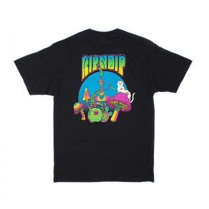 Ripndip Psychedelic Nermal Pocket Shirts Black | CA HK2336