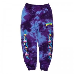 Ripndip Psychedelic Sweat Pants Purple Wash | CA JJ2413