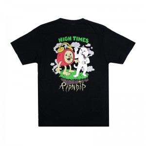 Ripndip Ripndip x High Times Shirts Black | CA AP2341