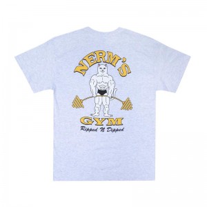 Ripndip Ripped n Dipped Shirts Grey | CA VD2282