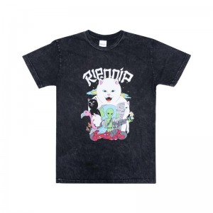 Ripndip Runaway Shirts Black Wash | CA LH2278