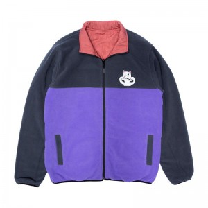 Ripndip Shmoody Polar Fleece Quilted Reversible Jackets Purple | CA BC2510